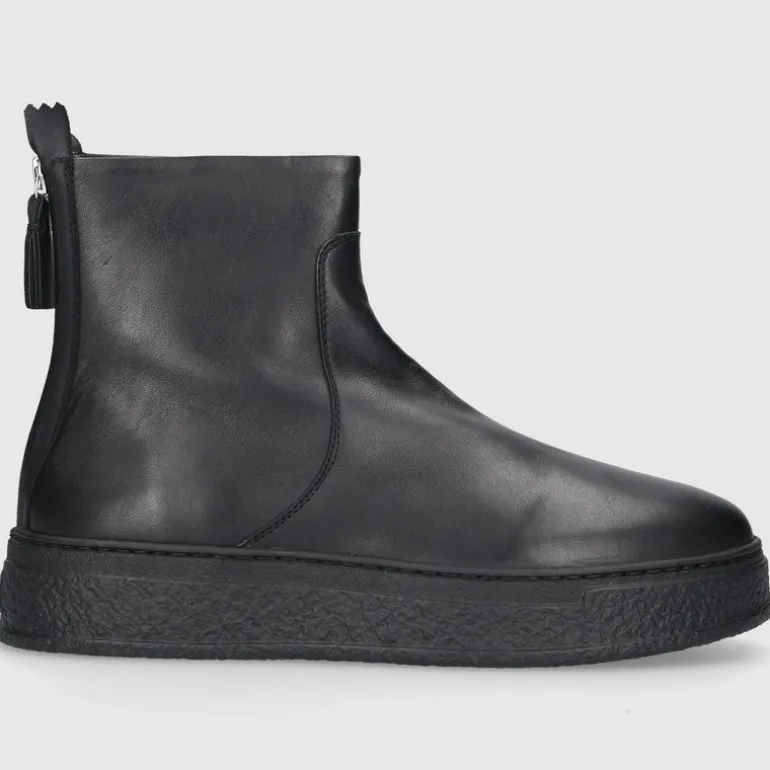 AGL Attilio Giusti Leombruni Damen Stiefeletten D946500 Kalbsleder schwarz