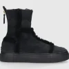 AGL Attilio Giusti Leombruni Damen Stiefeletten D925569 Veloursleder schwarz