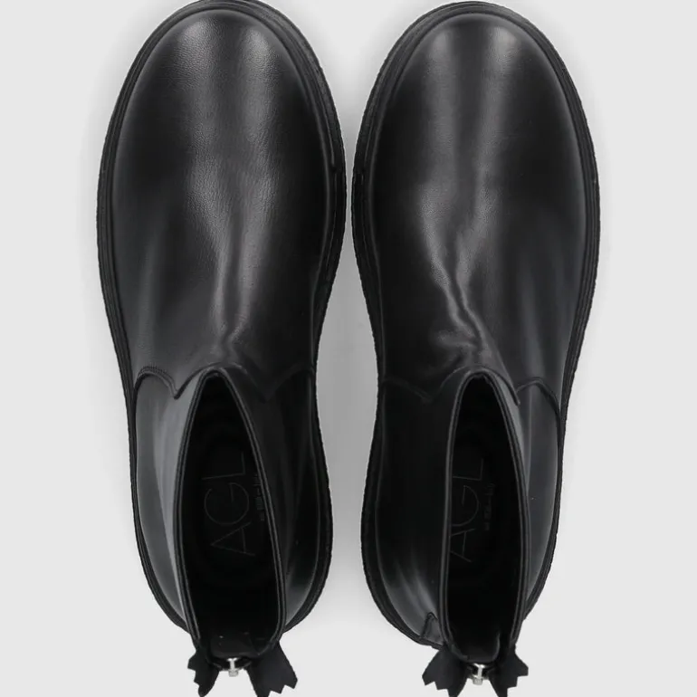 AGL Attilio Giusti Leombruni Damen Stiefeletten D946500 Kalbsleder schwarz