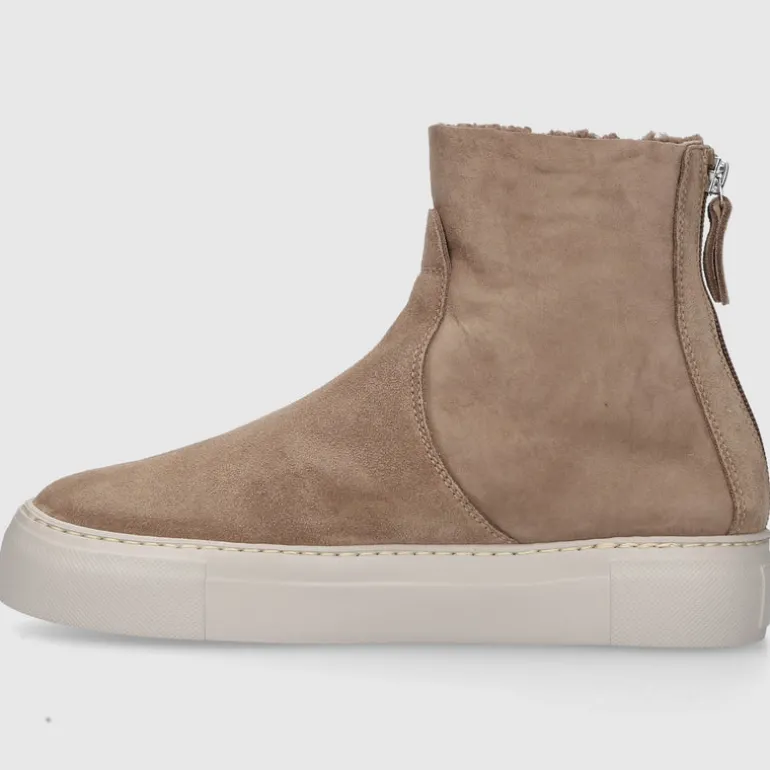 AGL Attilio Giusti Leombruni Damen Stiefeletten D925510 Veloursleder taupe