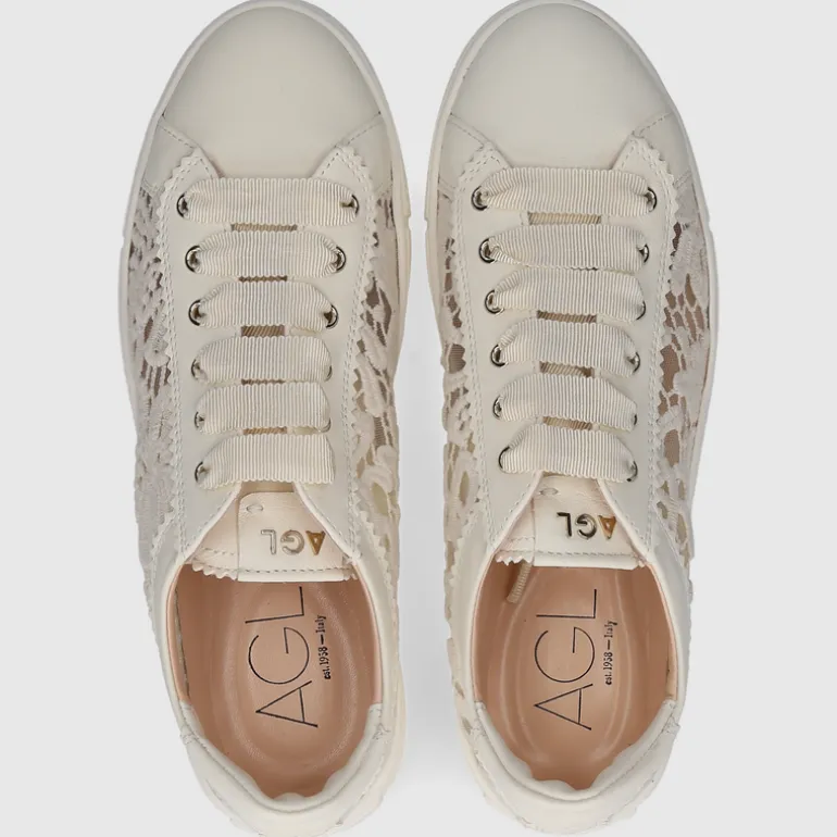 AGL Attilio Giusti Leombruni Damen SNEAKER D936031PGKTI046C253 ECRU