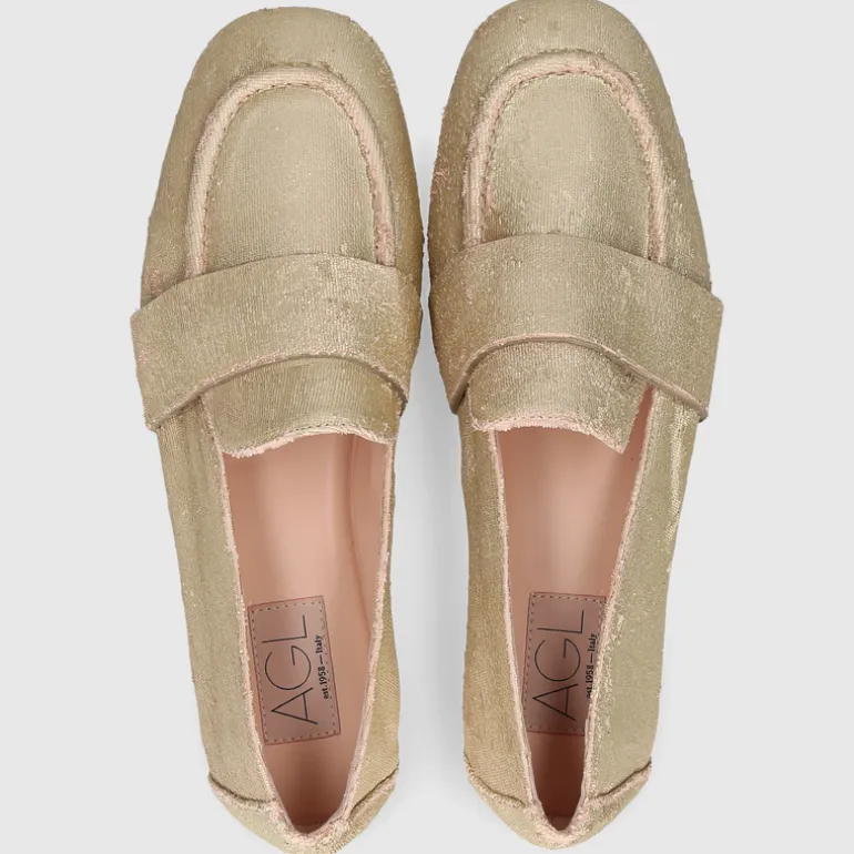 AGL Attilio Giusti Leombruni Damen BALLERINA D834083PCDRAPP0551 GOLD