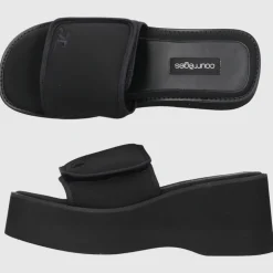 COURRÈGES Damen Plateausandalen SCUBA WAVE Textil