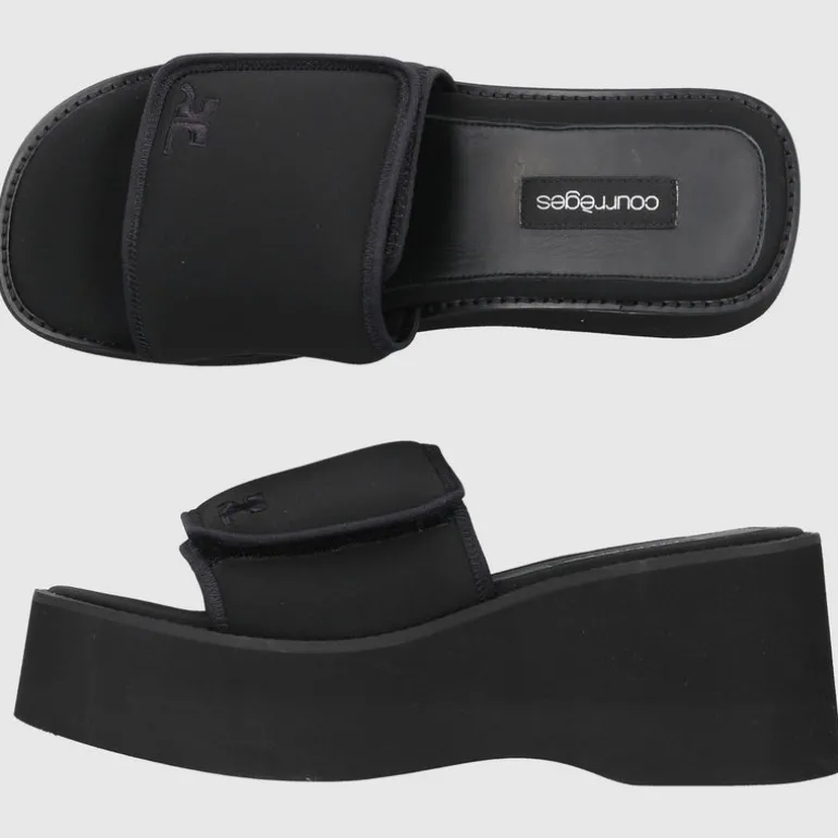 COURRÈGES Damen Plateausandalen SCUBA WAVE Textil