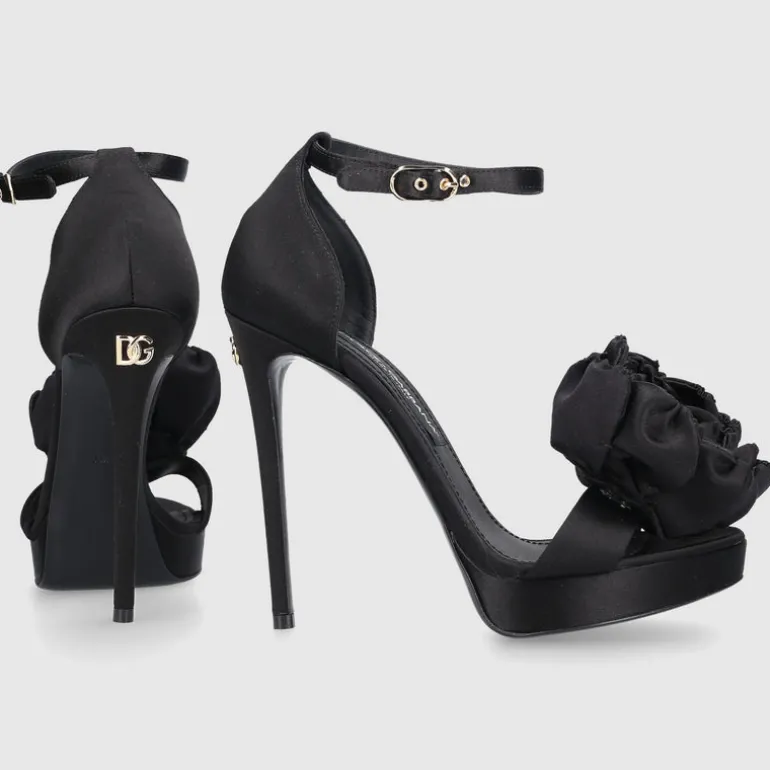 Dolce & Gabbana Damen Riemchensandalen KEIRA Satin