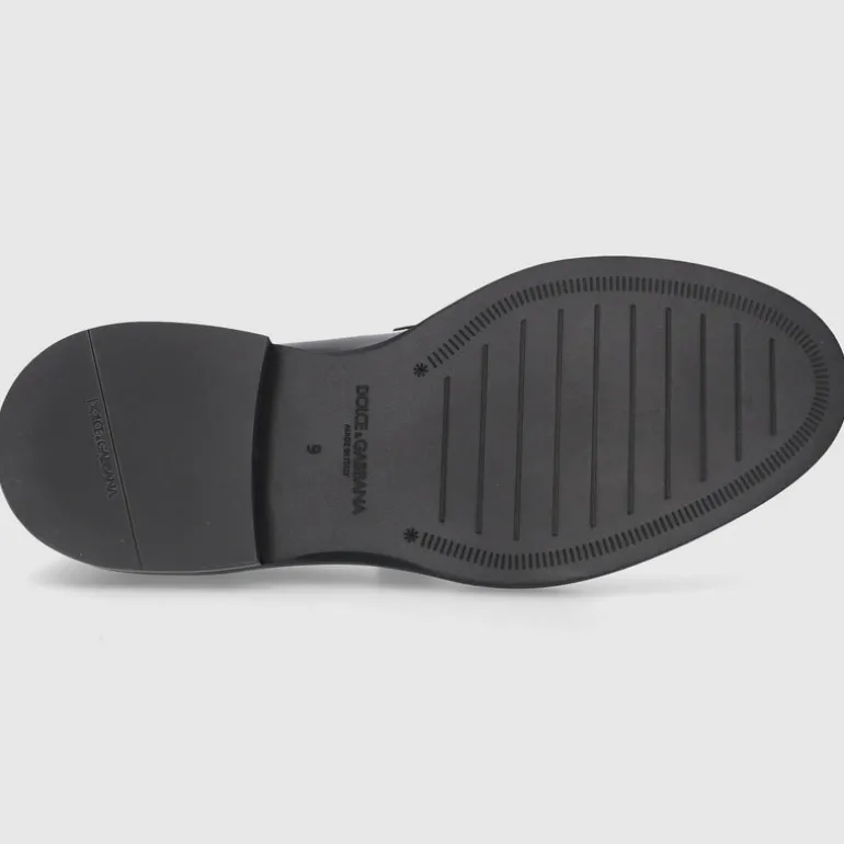 Dolce & Gabbana Herren Loafer MONOGRAMM Kalbsleder schwarz