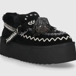 Elena Iachi Damen Eskimo Boot MI-02 Veloursleder schwarz