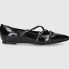 EN AVANT Damen Ballerinas BL2403 Nappalackleder schwarz
