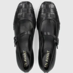 EN AVANT Damen Ballerinas BL2406 Kalbsleder schwarz