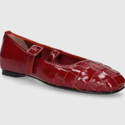 EN AVANT Damen Ballerinas BL2406 Nappalackleder rot
