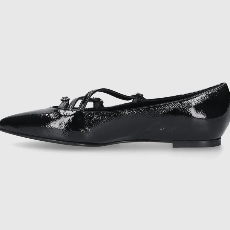EN AVANT Damen Ballerinas BL2403 Nappalackleder schwarz
