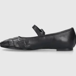 EN AVANT Damen Ballerinas BL2406 Kalbsleder schwarz