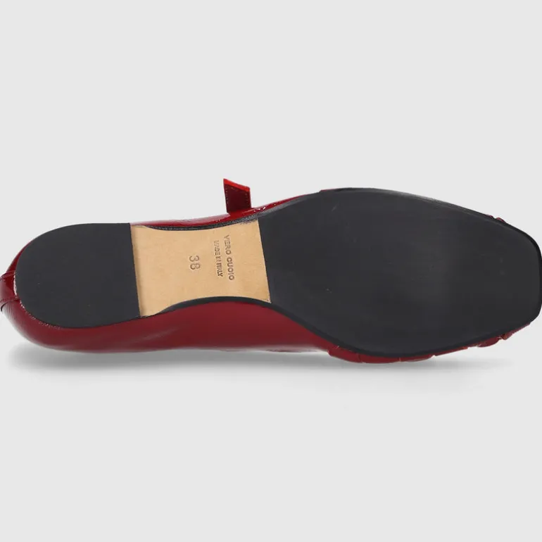 EN AVANT Damen Ballerinas BL2406 Nappalackleder rot