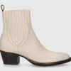 EN AVANT Damen Chelsea Boot 702-22 Kalbsleder cremeweiß