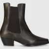 EN AVANT Damen Chelsea Boot BT1695 Kalbsleder grün