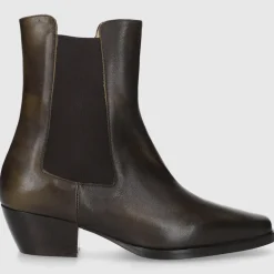 EN AVANT Damen Chelsea Boot BT1695 Kalbsleder grün