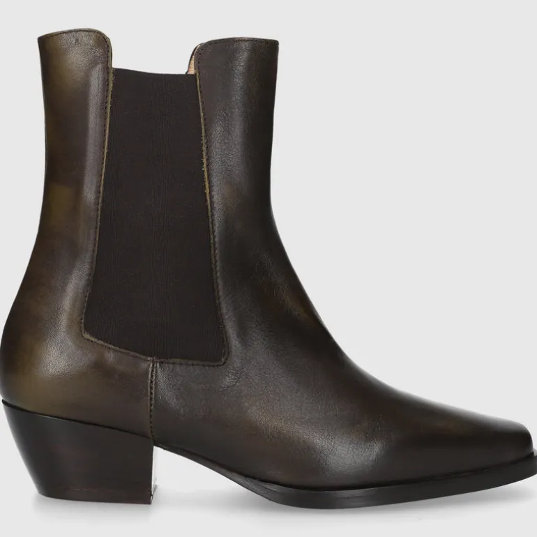 EN AVANT Damen Chelsea Boot BT1695 Kalbsleder grün