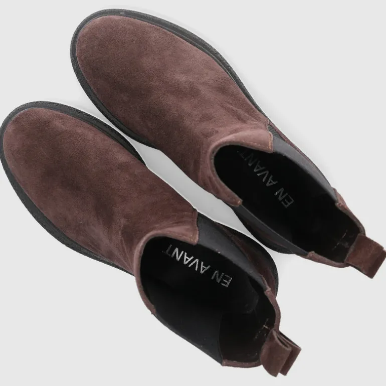 EN AVANT Damen Chelsea Boots C175 Veloursleder