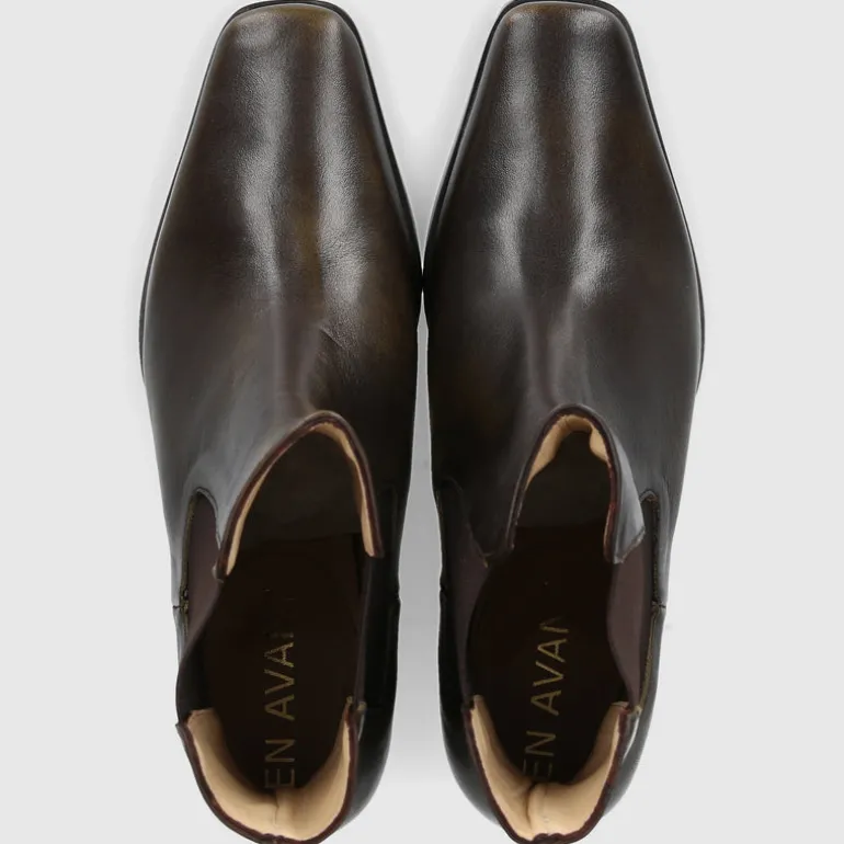 EN AVANT Damen Chelsea Boot BT1695 Kalbsleder grün