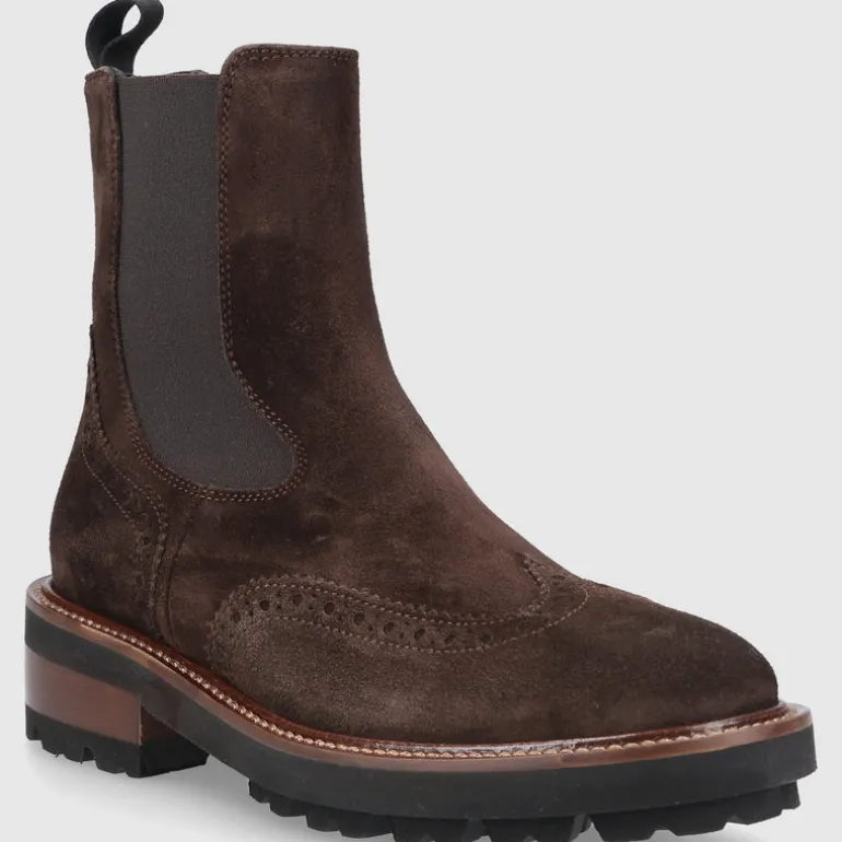 EN AVANT Damen Chelsea Boots 446-24 Veloursleder