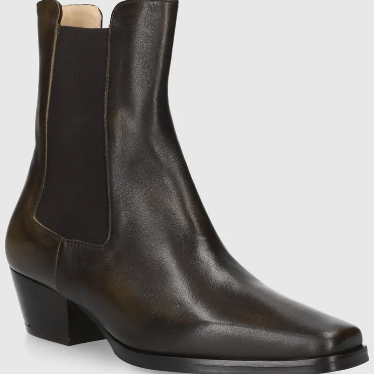 EN AVANT Damen Chelsea Boot BT1695 Kalbsleder grün