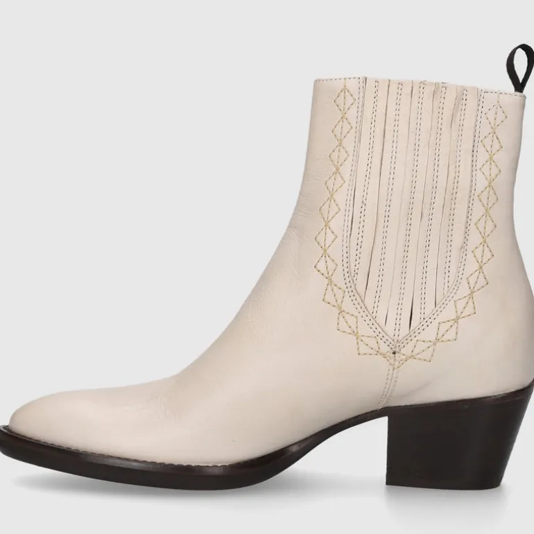 EN AVANT Damen Chelsea Boot 702-22 Kalbsleder cremeweiß