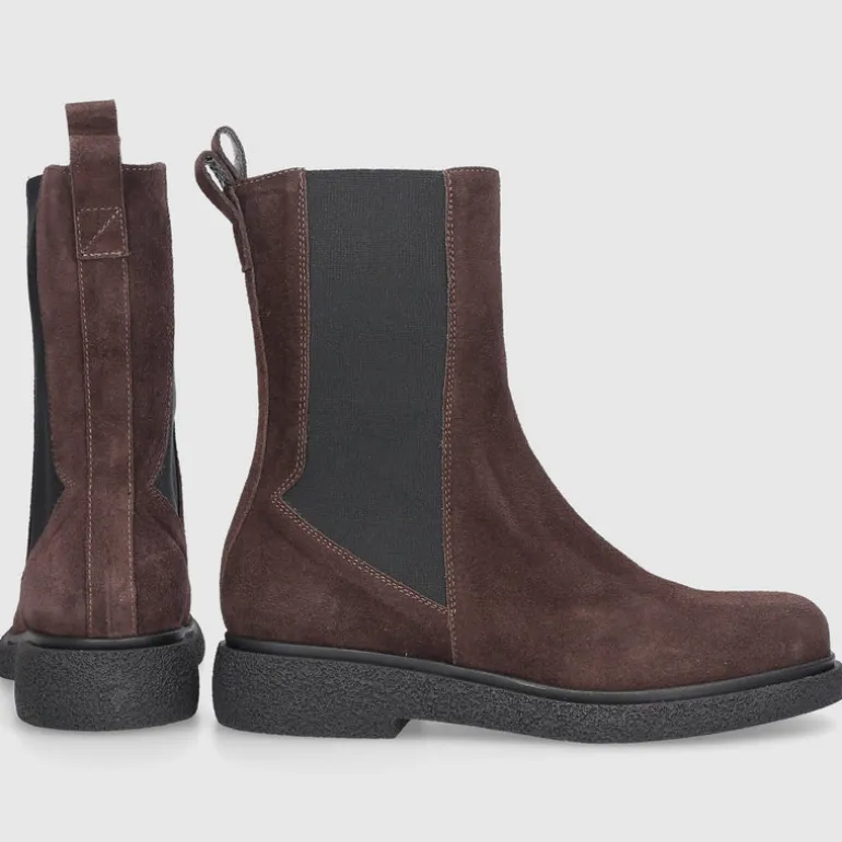 EN AVANT Damen Chelsea Boots C175 Veloursleder