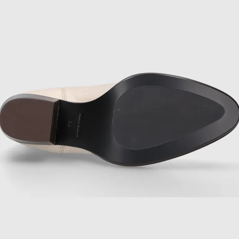 EN AVANT Damen Chelsea Boot 702-22 Kalbsleder cremeweiß