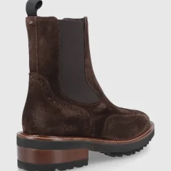 EN AVANT Damen Chelsea Boots 446-24 Veloursleder