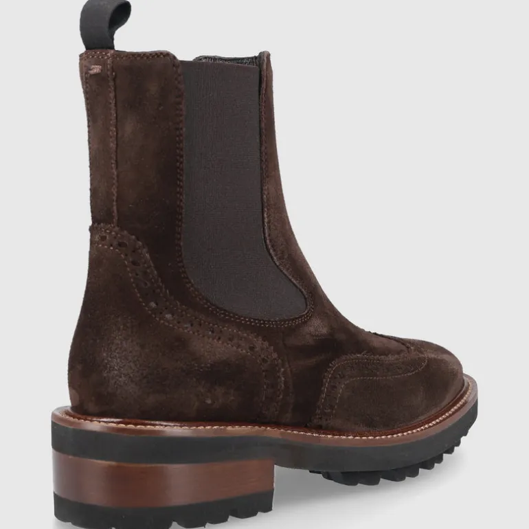 EN AVANT Damen Chelsea Boots 446-24 Veloursleder