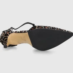 EN AVANT Damen Pumps DE2413 Samt Leomuster