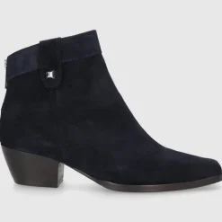 EN AVANT Damen Stiefeletten TR2409 Veloursleder blau