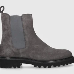 EN AVANT Damen Stiefeletten D0600003-417 Veloursleder grau