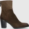 EN AVANT Damen Stiefeletten 706-03 Wildleder braun