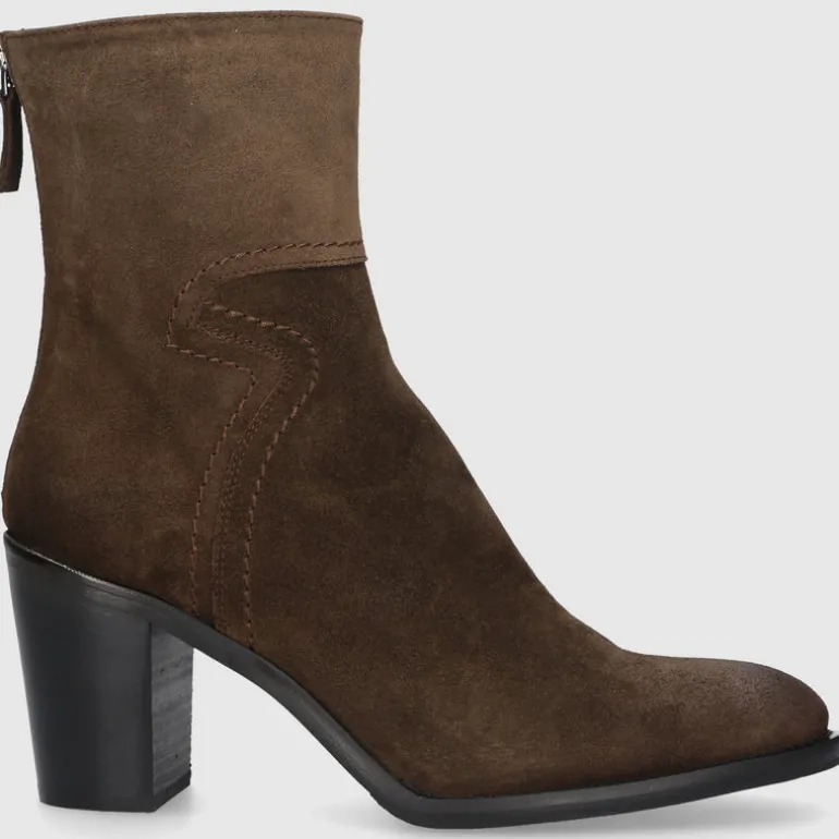 EN AVANT Damen Stiefeletten 706-03 Wildleder braun