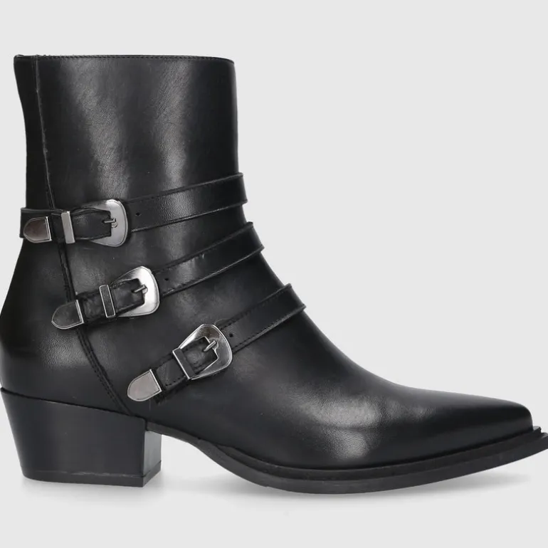 EN AVANT Damen Stiefeletten 3501 Kalbsleder schwarz