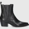 EN AVANT Damen Stiefeletten 3504 Kalbsleder schwarz