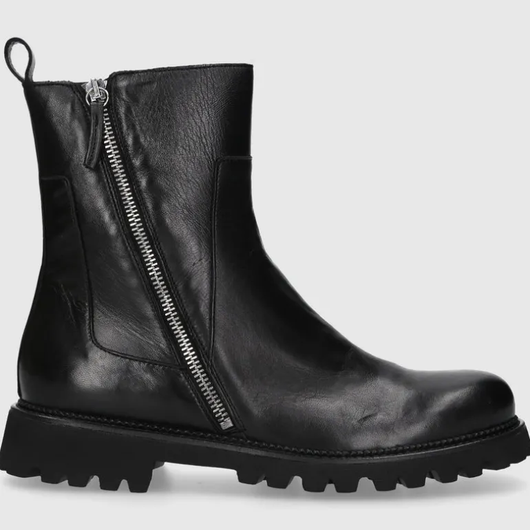 EN AVANT Damen Stiefeletten C176 Kalbsleder schwarz