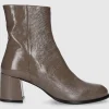 EN AVANT Damen Stiefeletten TR2435 Nappalackleder taupe