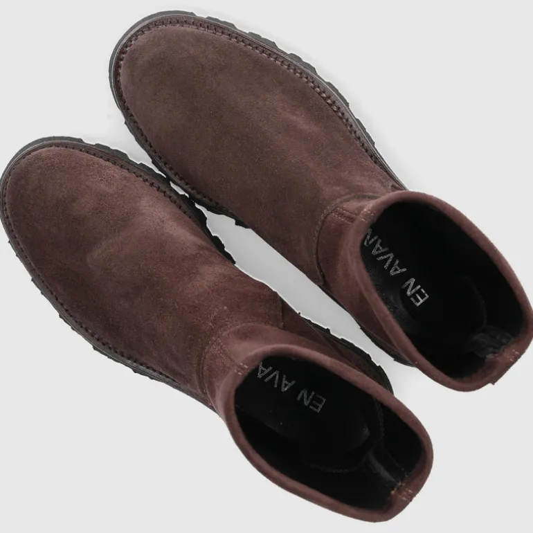 EN AVANT Damen Stiefeletten C102 Veloursleder