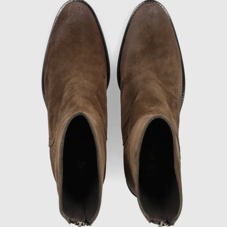 EN AVANT Damen Stiefeletten 706-03 Wildleder braun