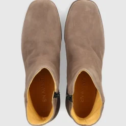 EN AVANT Damen Stiefeletten TL68 Veloursleder taupe