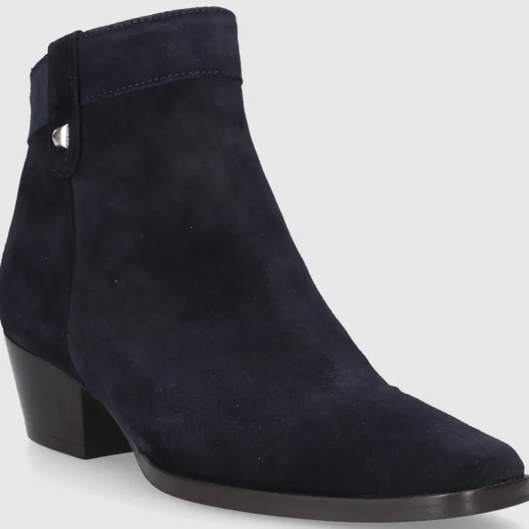 EN AVANT Damen Stiefeletten TR2409 Veloursleder blau