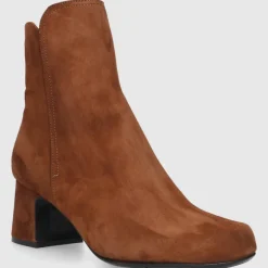 EN AVANT Damen Stiefeletten TL63 Veloursleder cognac