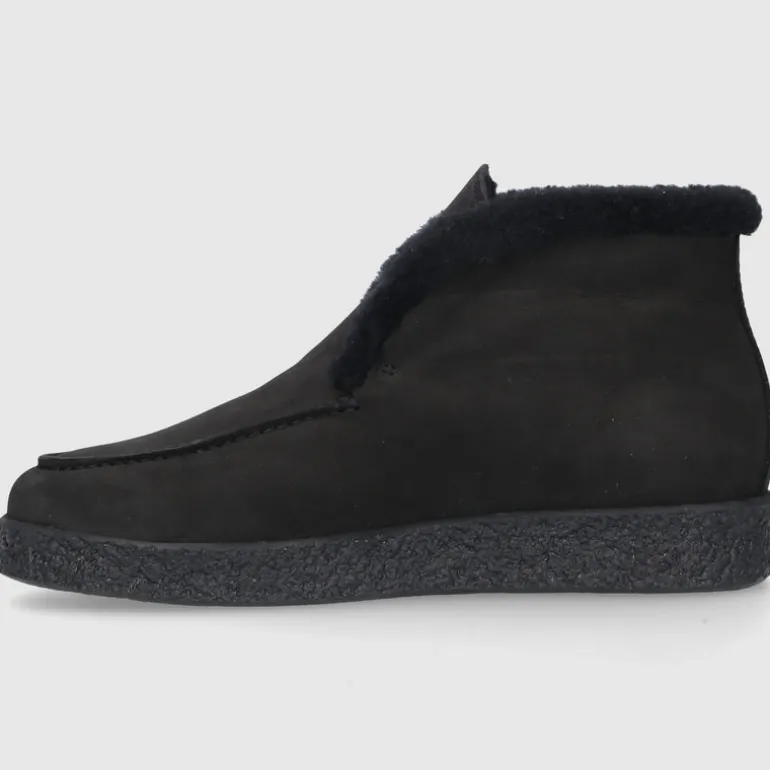 EN AVANT Damen Stiefeletten D0320006-618 Nubukleder schwarz