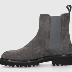 EN AVANT Damen Stiefeletten D0600003-417 Veloursleder grau