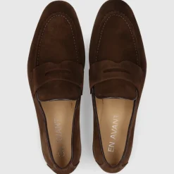 EN AVANT Herren MOKKASIN 464 DK-BRAUN