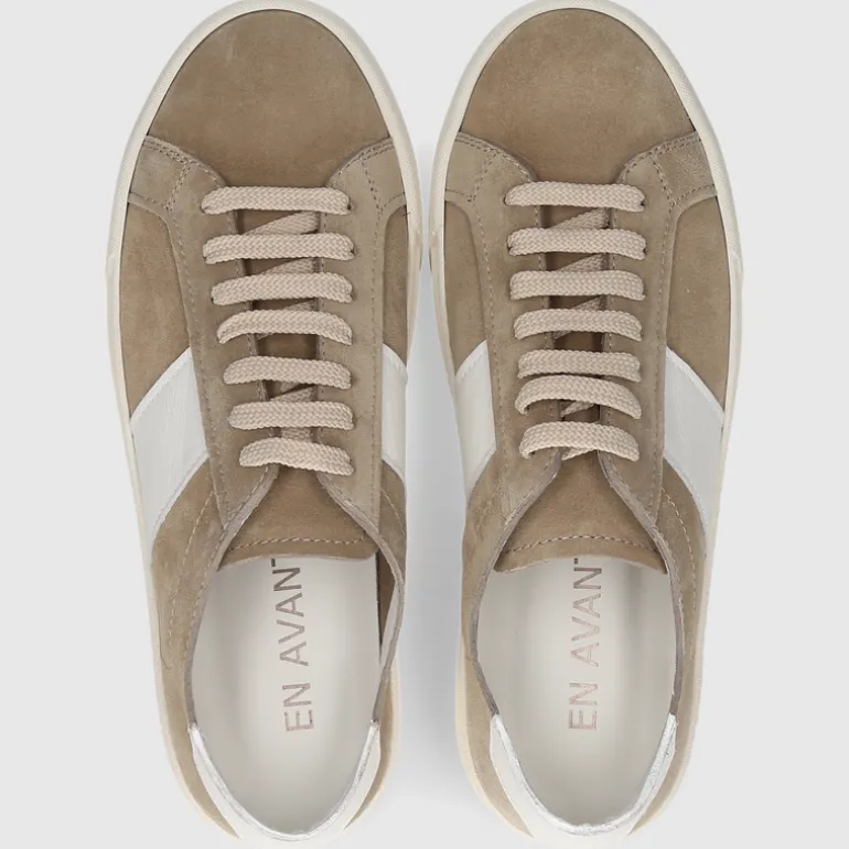 EN AVANT Herren SNEAKER 564 BEIGE-WEISS