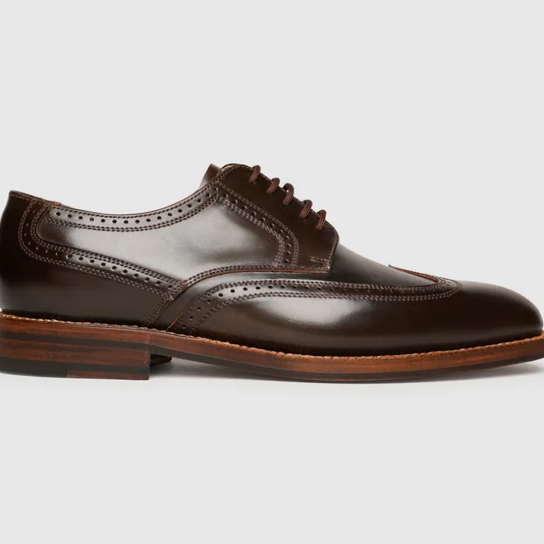 Heinrich Dinkelacker Herren Luzern Full-Brogue C - Dark Cognac