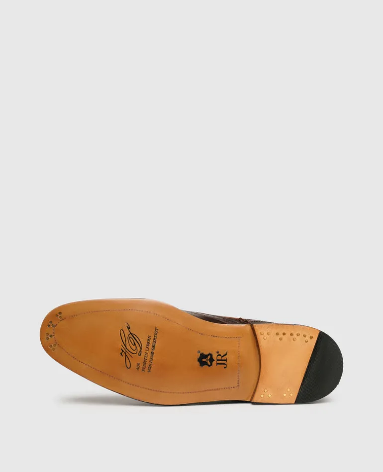 Heinrich Dinkelacker Herren Luzern Full-Brogue C - Dark Cognac